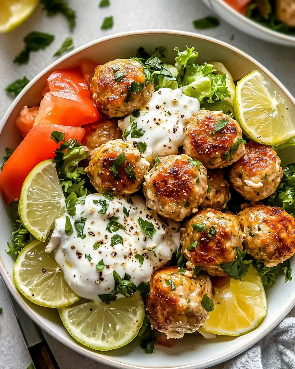Greek Chicken Meatballs: Easy, Healthy, and Full of Flavor